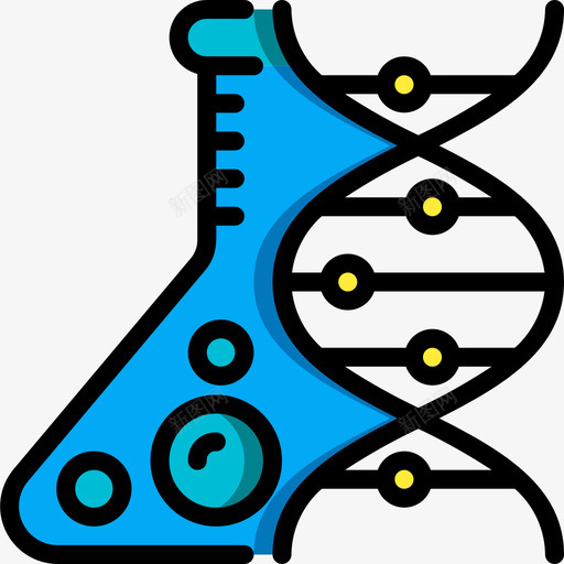 Dna美容学1线性颜色图标svg_新图网 https://ixintu.com Dna 线性 美容 颜色