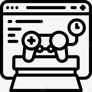 游戏机物联网58线性图标图标