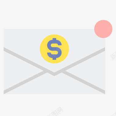 电子邮件货币服务5单位图标图标
