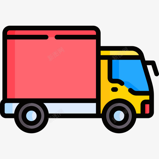 卡车3号高速公路线性颜色图标svg_新图网 https://ixintu.com 卡车 线性 车号 颜色 高速公路