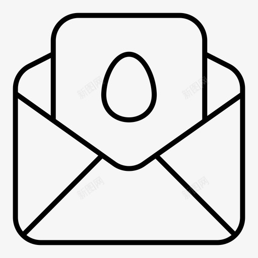邮件复活节信件图标svg_新图网 https://ixintu.com 信件 复活节 时间 明信片 留言 邮件