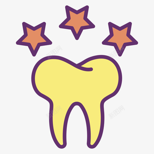 牙科护理牙科40线性颜色图标svg_新图网 https://ixintu.com 护理 牙科 线性 颜色