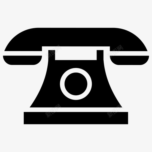 座机电话电话机图标svg_新图网 https://ixintu.com 商务 图标 座机 电话 电话机