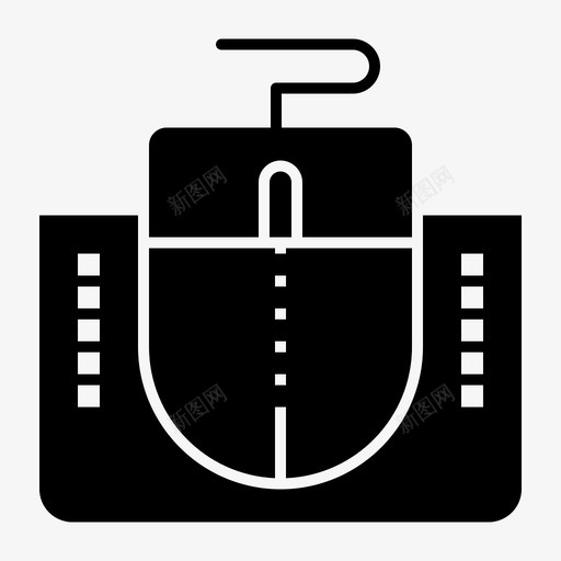 鼠标计算机接口图标svg_新图网 https://ixintu.com 接口 硬件 视频制作 计算机 鼠标