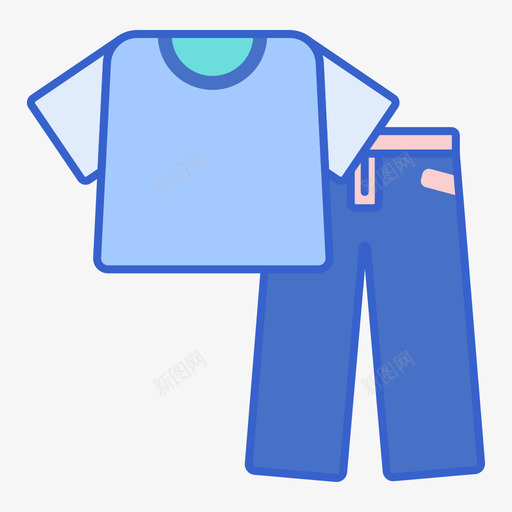 服装网店线性颜色图标svg_新图网 https://ixintu.com 服装 线性 网店 颜色