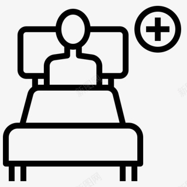 患者入院床位图标图标