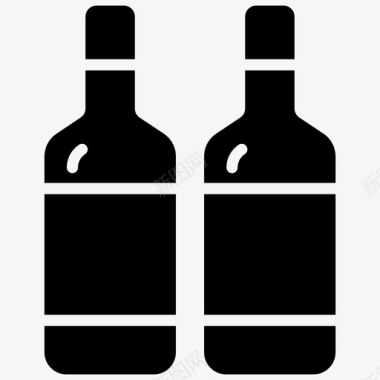 采购产品酒精饮料酒瓶酒类图标图标