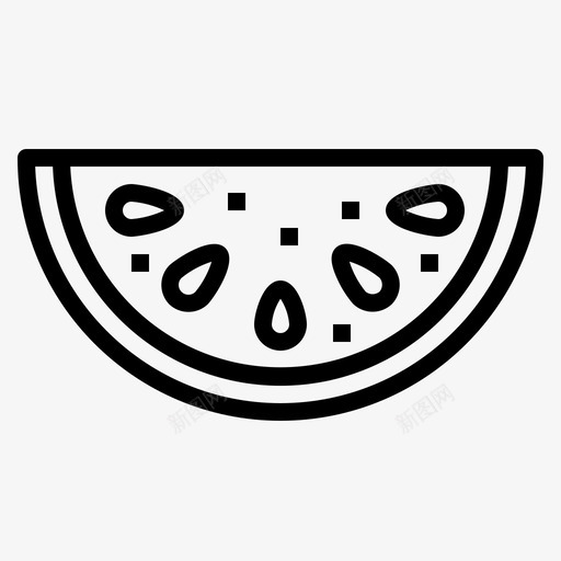 西瓜素食主义者17直线型图标svg_新图网 https://ixintu.com 主义者 直线 素食 素食主义 线型 西瓜