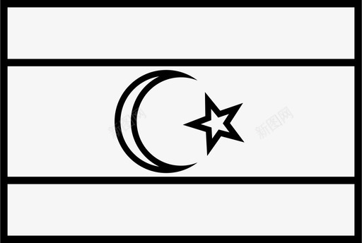利比亚国旗国家世界图标图标