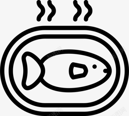 鱼东方食物3直系图标图标