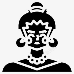 年轻的艺术家师艺术家女人图标高清图片