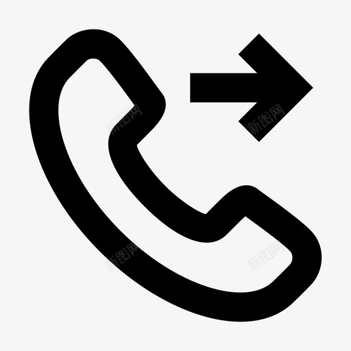 呼叫转发用户界面呼叫设置图标svg_新图网 https://ixintu.com 呼叫 用户界面 设置 转发