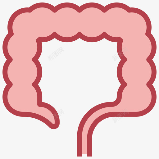 大肠人体解剖学2其他图标svg_新图网 https://ixintu.com 人体 其他 大肠 解剖学