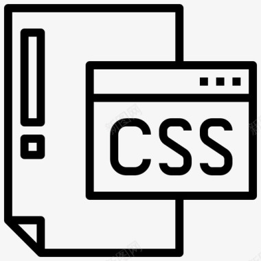 Css文件和文件夹25线性图标图标
