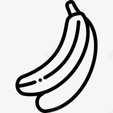 香蕉水果15直系图标图标