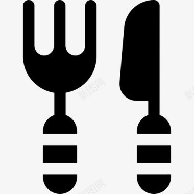 餐具instagram重点报道和食物2填充图标图标