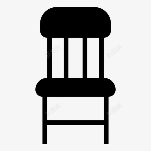 木椅办公椅家具图标svg_新图网 https://ixintu.com 办公椅 家具 家居 座椅 木椅 生活 雕文