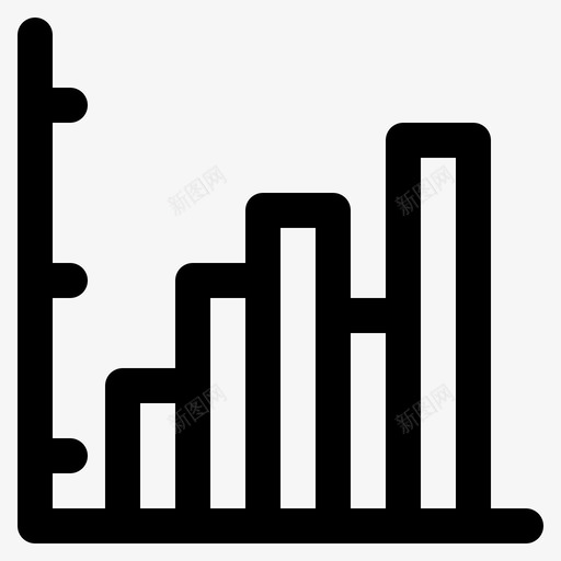 统计条形图业务图标svg_新图网 https://ixintu.com 业务 图表 数据 条形图 统计