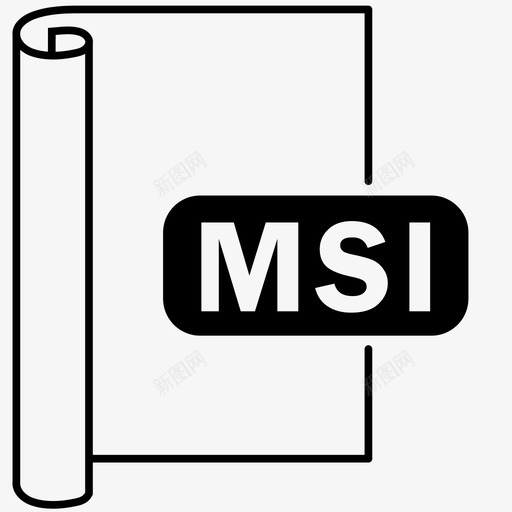 msi文件格式安装程序图标svg_新图网 https://ixintu.com msi 安装 文件 格式 程序
