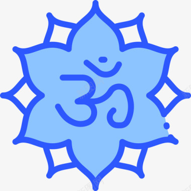 萨哈斯拉瑜伽17蓝色图标图标