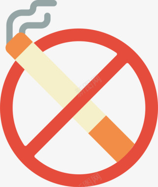 禁烟戒烟14平淡图标图标