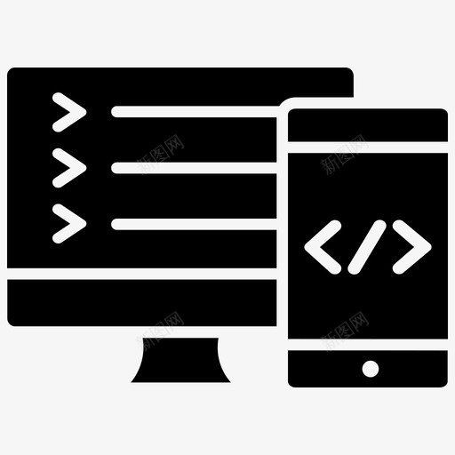 程序自适应响应图标svg_新图网 https://ixintu.com 响应 工作 故事 敏捷 用户 程序 自适 适应