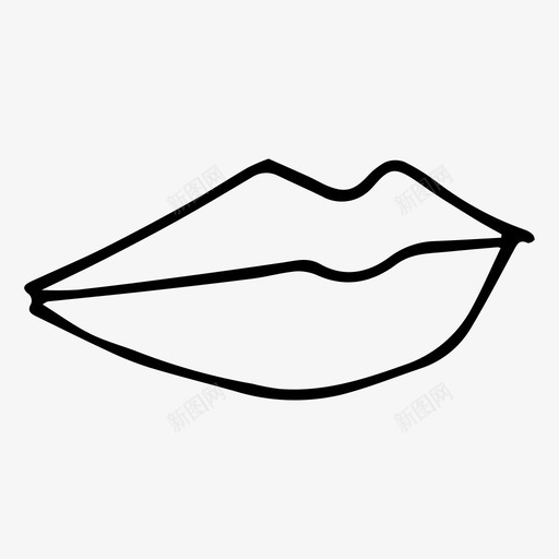 吻嘴图标svg_新图网 https://ixintu.com 吻吻 嘴吻