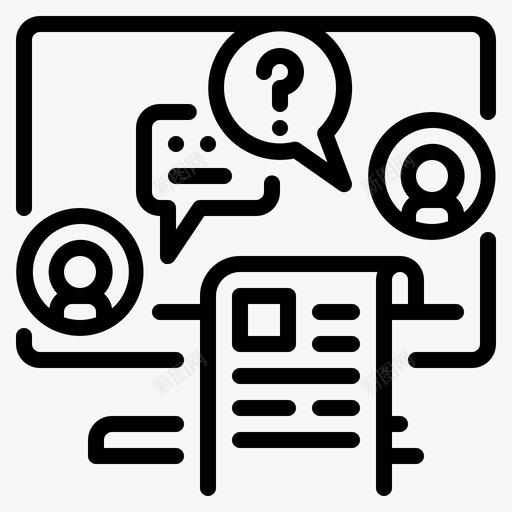 聊天数字内容1线性图标svg_新图网 https://ixintu.com 内容 数字 线性 聊天
