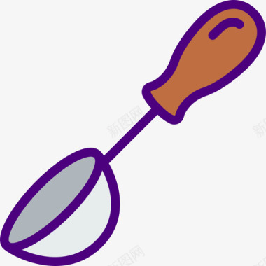 勺食品168线颜色图标图标