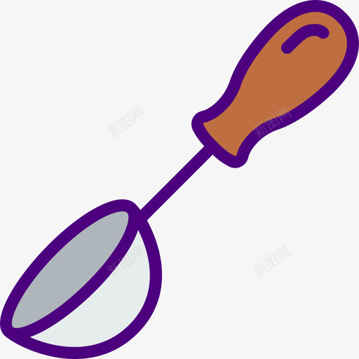 勺食品168线颜色图标svg_新图网 https://ixintu.com 颜色 食品