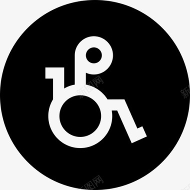 残疾人标志残疾人6已填充图标图标