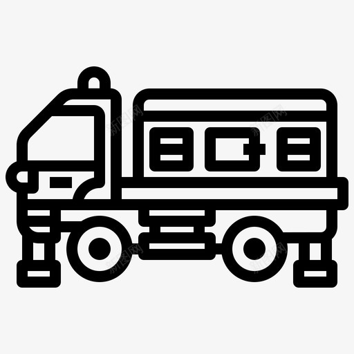 汽车拖车工程机械8直线型图标svg_新图网 https://ixintu.com 工程机械 拖车 汽车 直线 线型