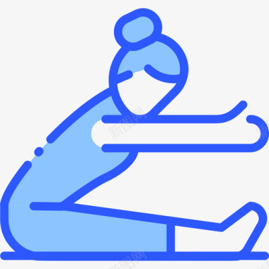 瑜伽瑜伽17蓝色图标图标