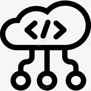 云web开发56线性图标图标