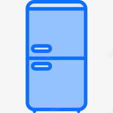 冰箱厨房101蓝色图标图标