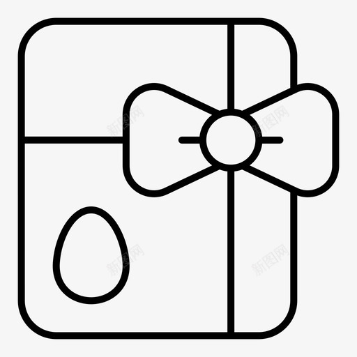 礼物蝴蝶结复活节图标svg_新图网 https://ixintu.com fidt 复活节 时间 礼物 蝴蝶结 鸡蛋