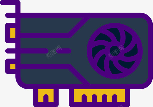 图形卡加密和货币7线性颜色图标svg_新图网 https://ixintu.com 加密 图形 线性 货币 颜色