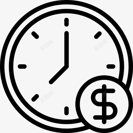 时间就是金钱密码和货币6线性的图标svg_新图网 https://ixintu.com 密码 就是 性的 时间 线性 货币 金钱