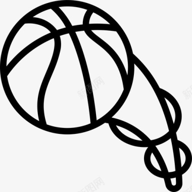 篮球爱好11直线型图标图标