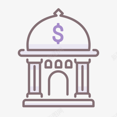 Bankbanking93线性颜色图标图标