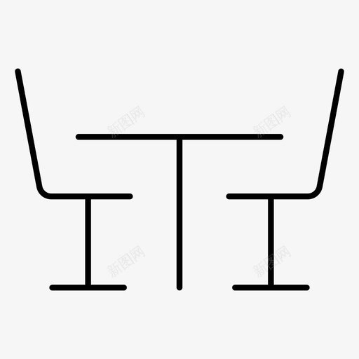 餐桌椅子餐厅图标svg_新图网 https://ixintu.com 家具 家用 椅子 设备 餐厅 餐桌