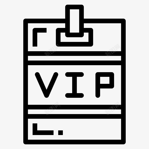 Vip车展直线型图标svg_新图网 https://ixintu.com Vip 直线 线型 车展