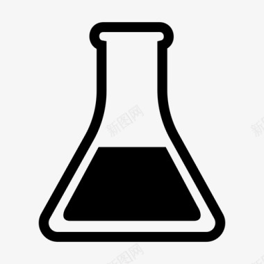 实验室烧瓶化学科学图标图标