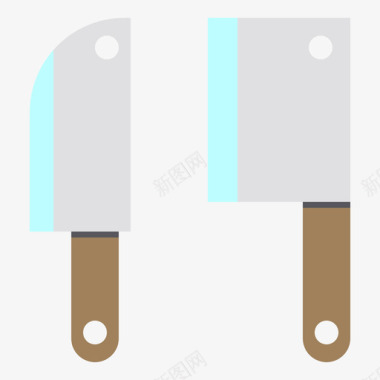 刀厨房87扁平图标图标