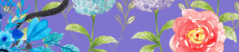 玫瑰紫色蓝花彩色植物手绘广告背景psd设计背景_新图网 https://ixintu.com 广告背景 彩色 彩色玫瑰 彩色背景 玫瑰 玫瑰紫色 玫瑰背景 紫色 紫色玫瑰 紫色背景