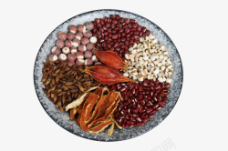 红豆薏米混合粉红豆薏米芡实茶高清图片