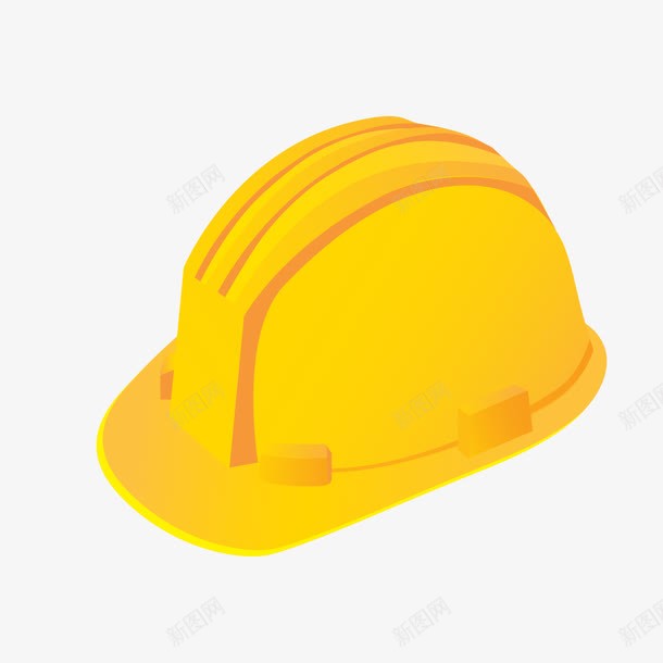 黄色安全帽png免抠素材_新图网 https://ixintu.com 安全帽 帽子 黄色 黄色安全帽
