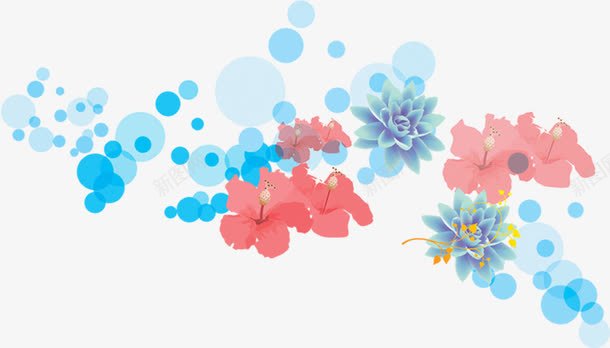 创意手绘花卉形状效果png免抠素材_新图网 https://ixintu.com 创意 形状 效果 花卉