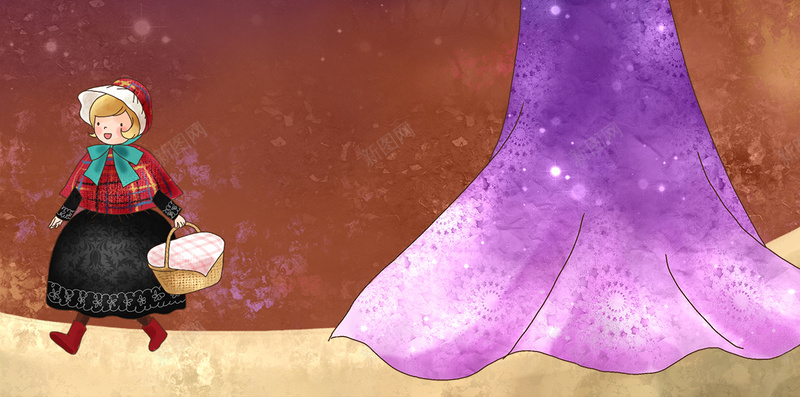童话人物紫色手绘儿童节背景素材psd设计背景_新图网 https://ixintu.com 儿童节 人物 手绘 童话 紫色 背景 素材 梦幻
