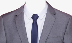 灰色西装领带素材